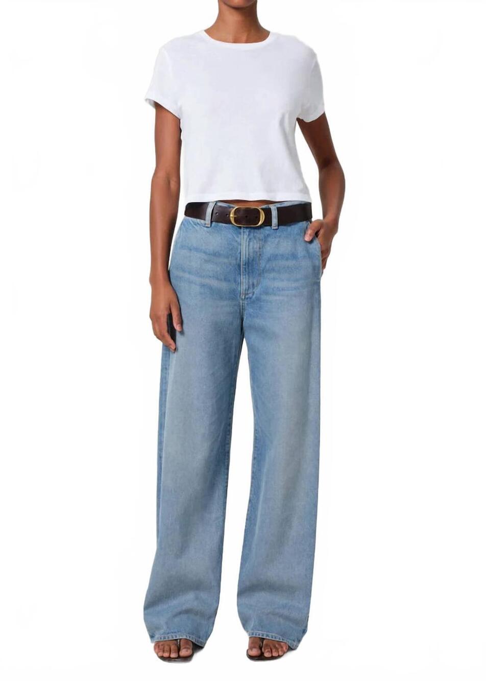 NEW CITIZENS OF HUMANITY ayla polish trouser jeans in chalice